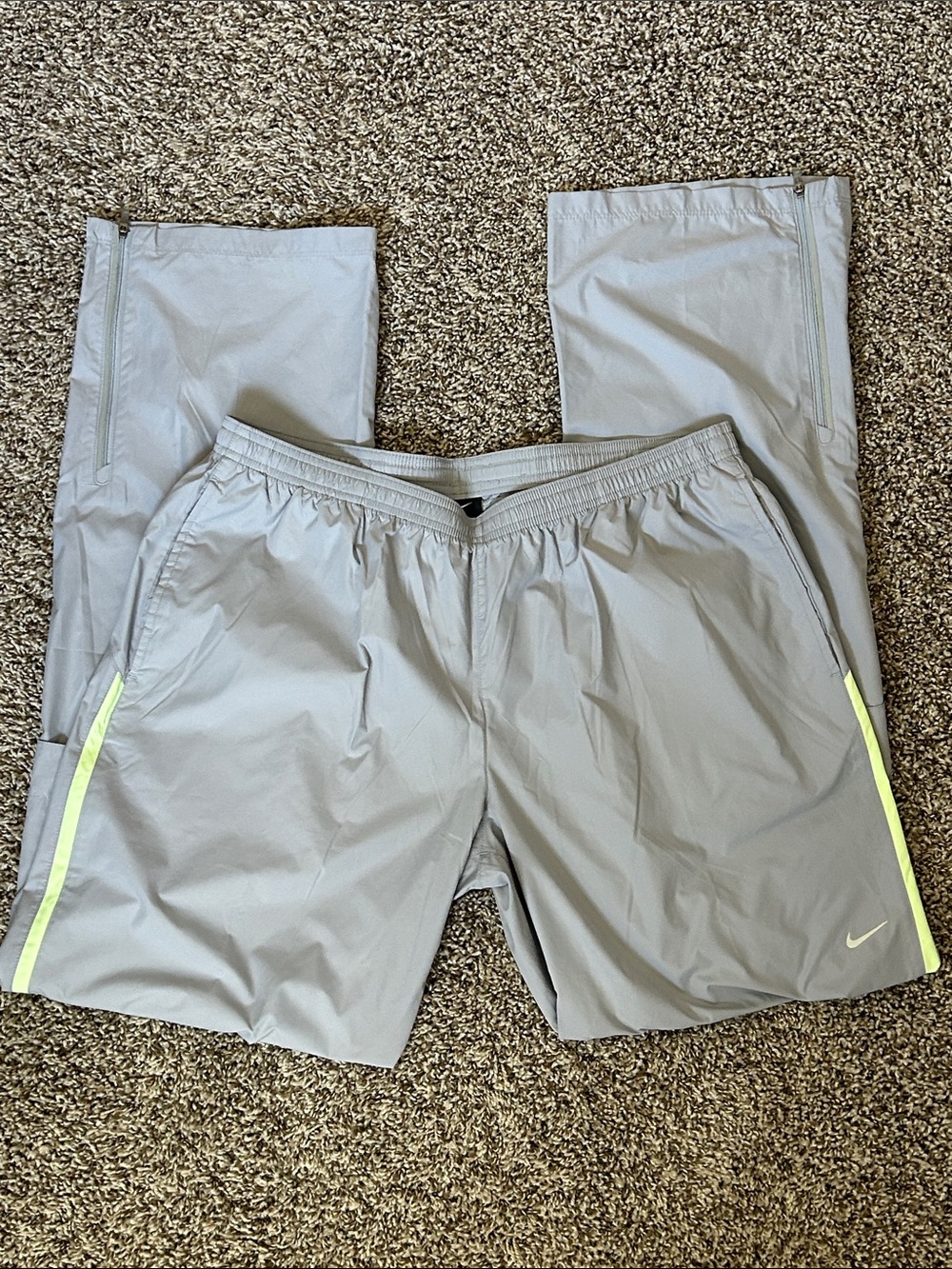 NWOT Vintage Nike Microfiber Windfly Track Pants | Gray | Women’s Large